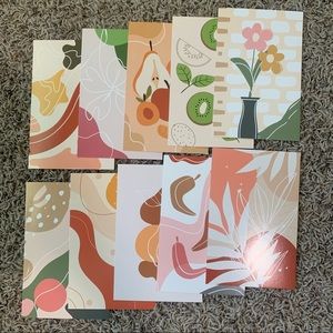 10 Pack Minimalist Style Postcards